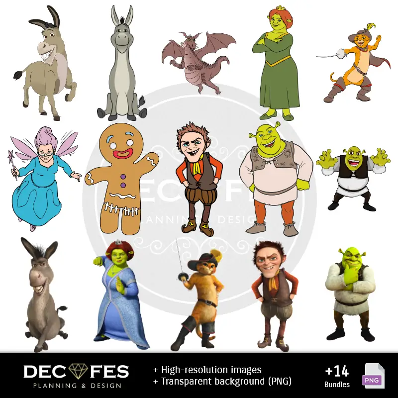 Personajes | Scrapbook Shrek - Diseños Imprimibles para Manualidades