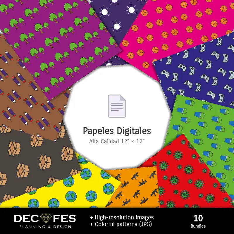 Collages | Scrapbook Sprunki - Diseños Imprimibles para Manualidades