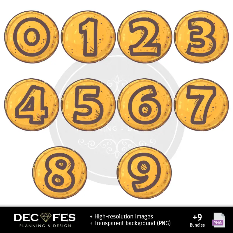 Números Temáticos | Scrapbook Squid Game - Dessins imprimables pour les manuels