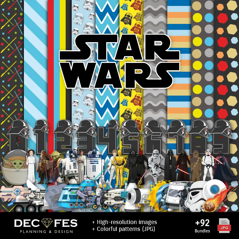 Scrapbook Star Wars - Diseños Imprimibles para Manualidades