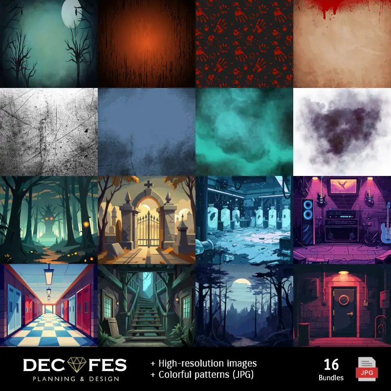 Fondos | Scrapbook Stranger Things - Designs Imprimíveis para Manualidades