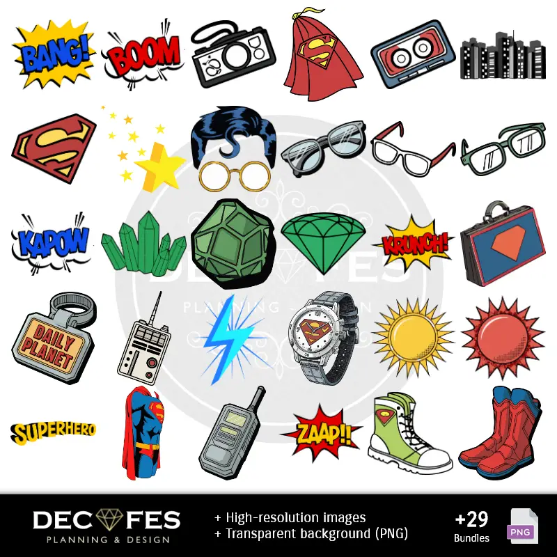 Scrapbook Superman - Druckbare Designs für Handbücher