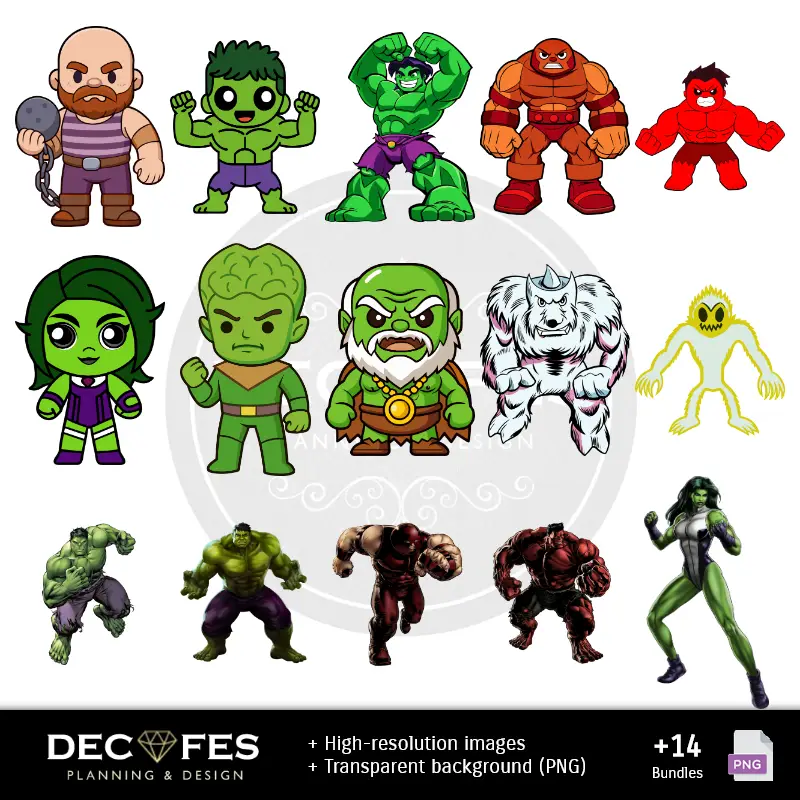 Personajes | Scrapbook O Incrível Hulk - Desenhos Imprimíveis para Manualidades