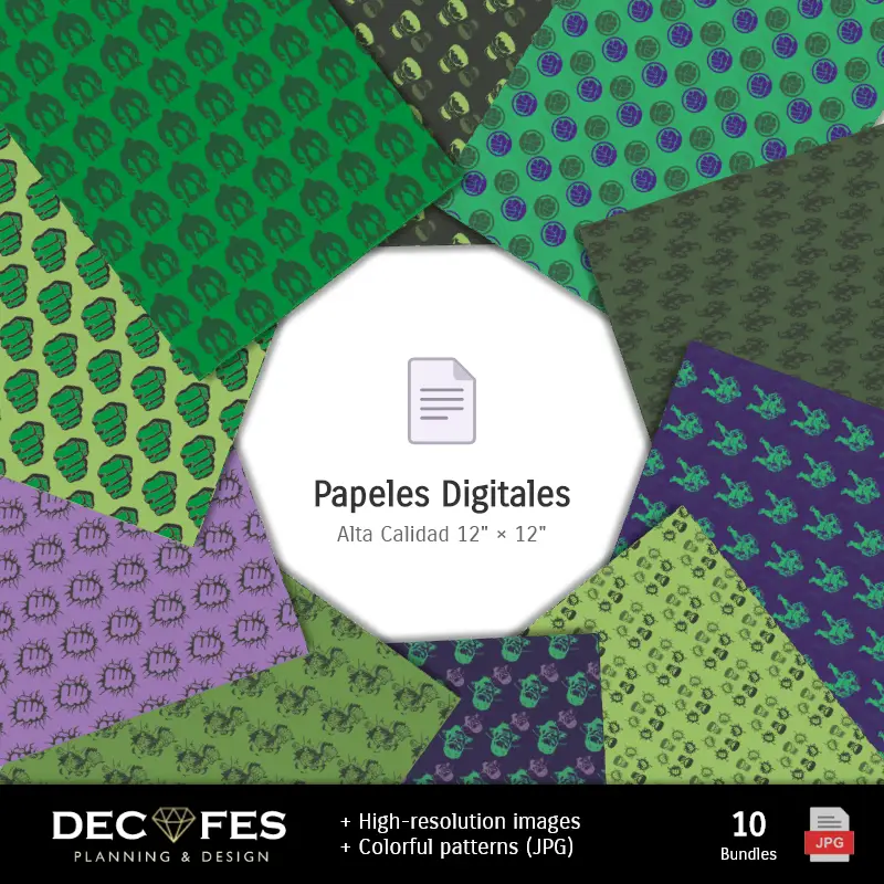 Personajes | Scrapbook The Incredible Hulk - Imprimable Designs for Manualities