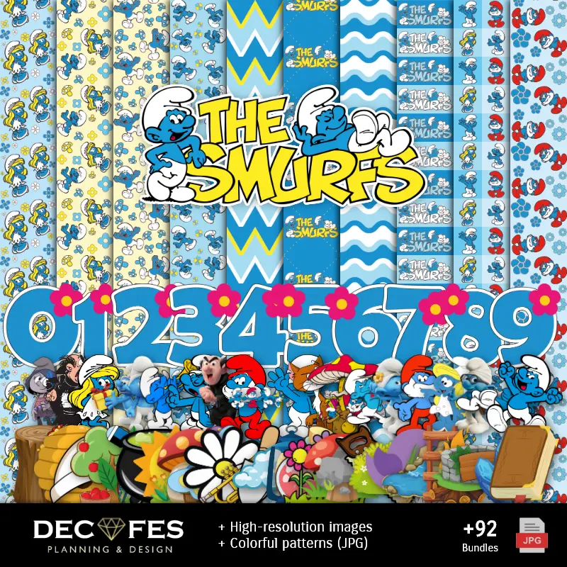 Scrapbook The Smurfs - Printable Designs for Manualities (альбом)