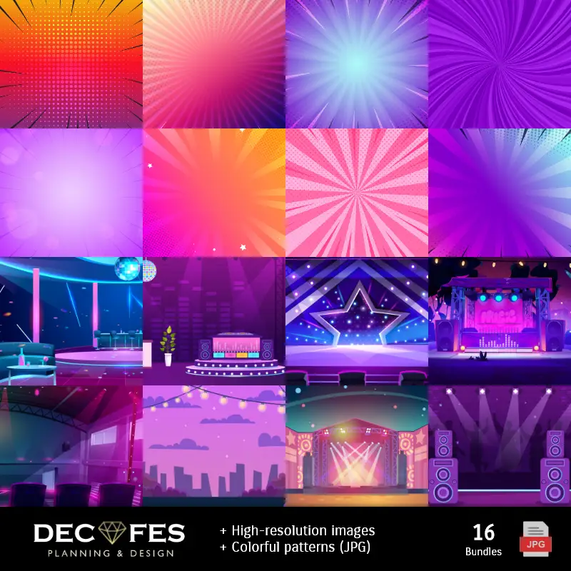 Fondos | Scrapbook TikTok Party - Disegni stampabili per manualitÃ