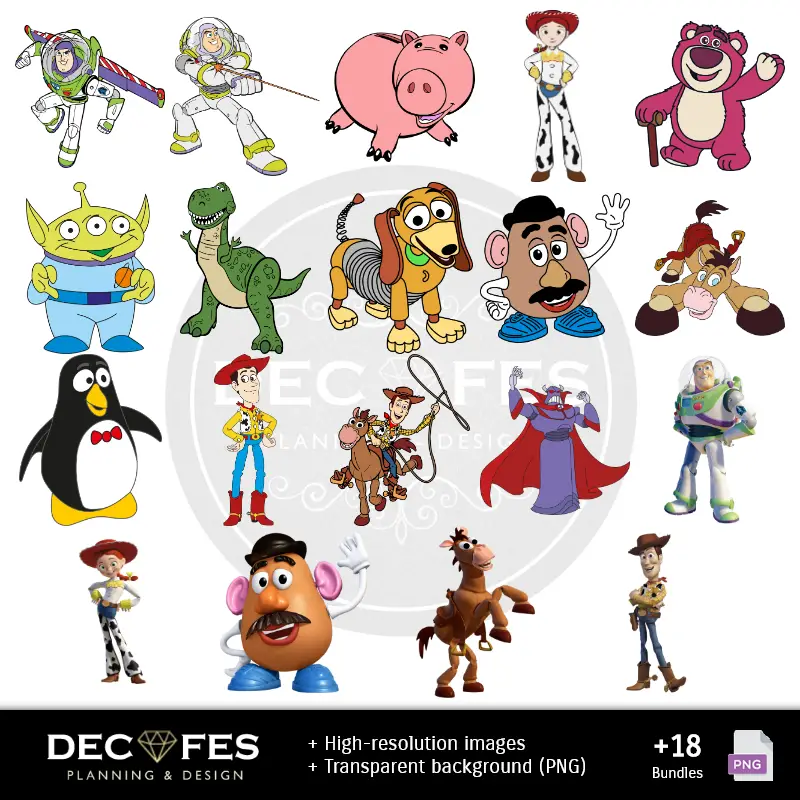 Scrapbook Toy Story - Dessins imprimables pour les manuels