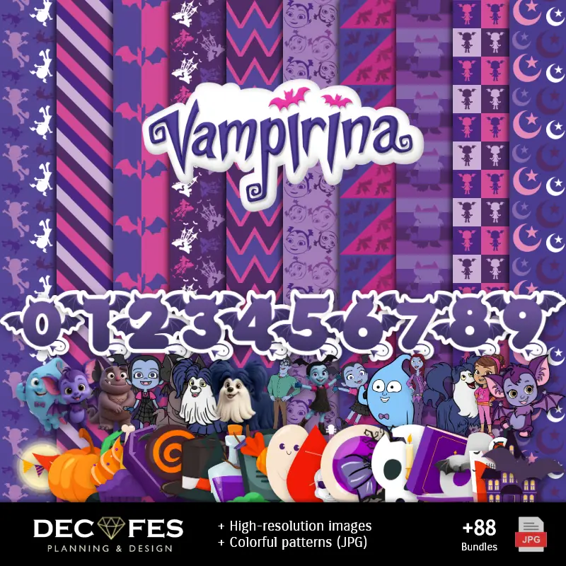 Scrapbook Vampirina - Printable Designs for Manualities