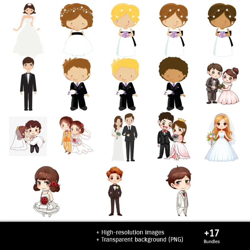 Personajes | Scrapbook Casamentos - Designs Imprimíveis para Manualidades