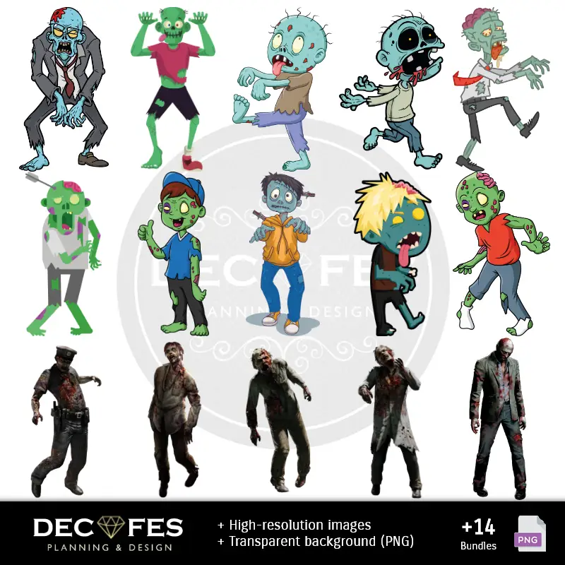 Personajes | Scrapbook Zombies - Designs Imprimíveis para Manualidades