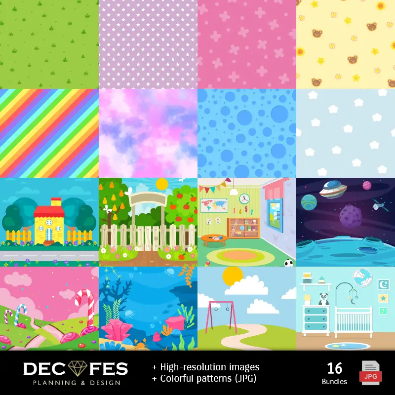 Fondos | Scrapbooking Bebefinn - Modèles à imprimer pour loisirs créatifs