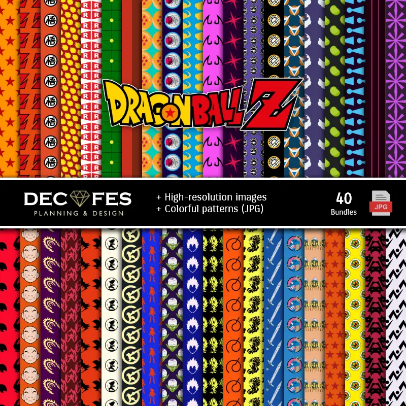 Fondos | 龙球 Z 数字 纸张集 - Fiestas 和 Scrapbook 的喷泉