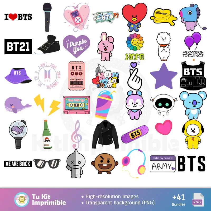 Accesorios | Sfondi BTS - Carte digitali per decorazioni