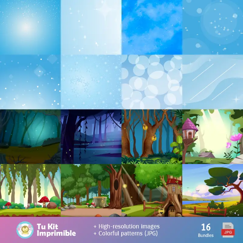 Personajes | Fundos La Cenicienta - Papeles Digitales para Decoração