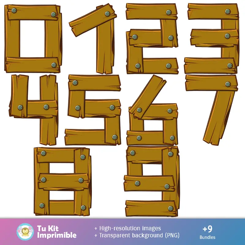 Números Temáticos | Sfondi della fattoria di Zenon - Carte digitali per decorazioni