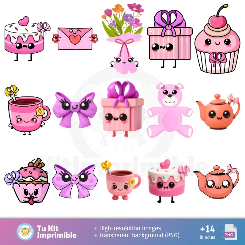 Fondos | Fundos Coquette - Papel Digital para Decoração