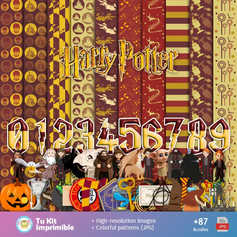 Personajes | Fundos Harry Potter - Papel Digital para Decoração