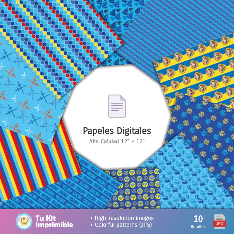 Collages | Fundos One Piece - Papel Digital para Decoração