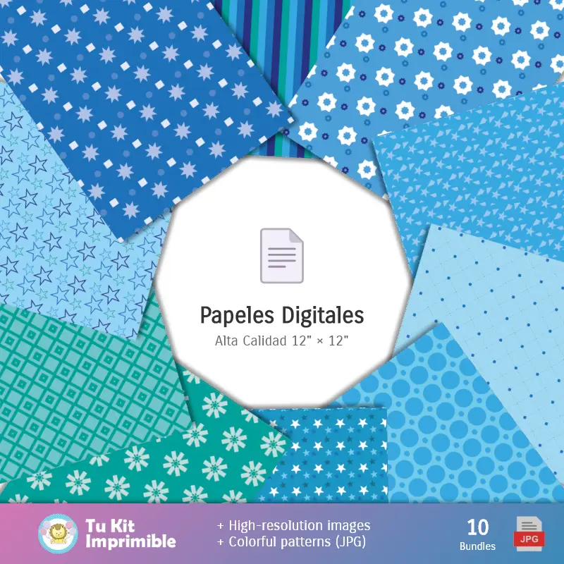 Personajes | Fundos Inverno - Papel Digital para Decoração