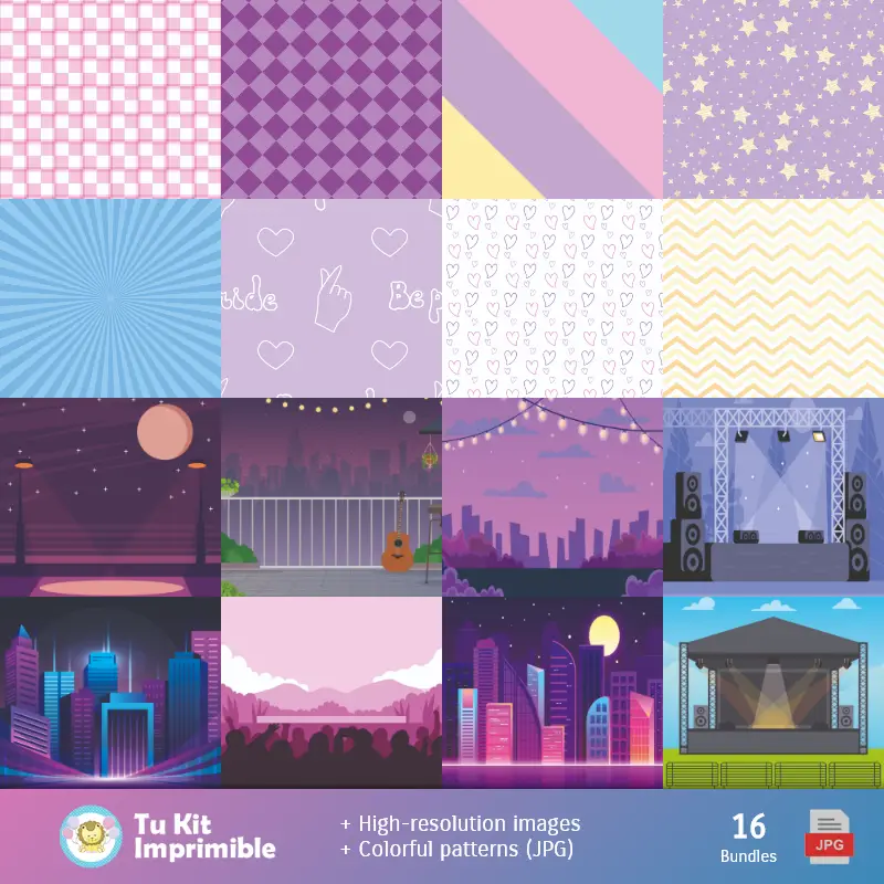 Fondos | Sfondi per ragazzi Saja - Carte digitali per decorazioni