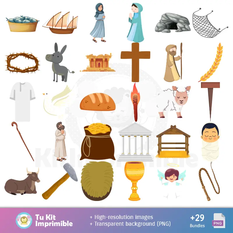 Accesorios | Fundos Semana Santa - Papel Digital para Decoração