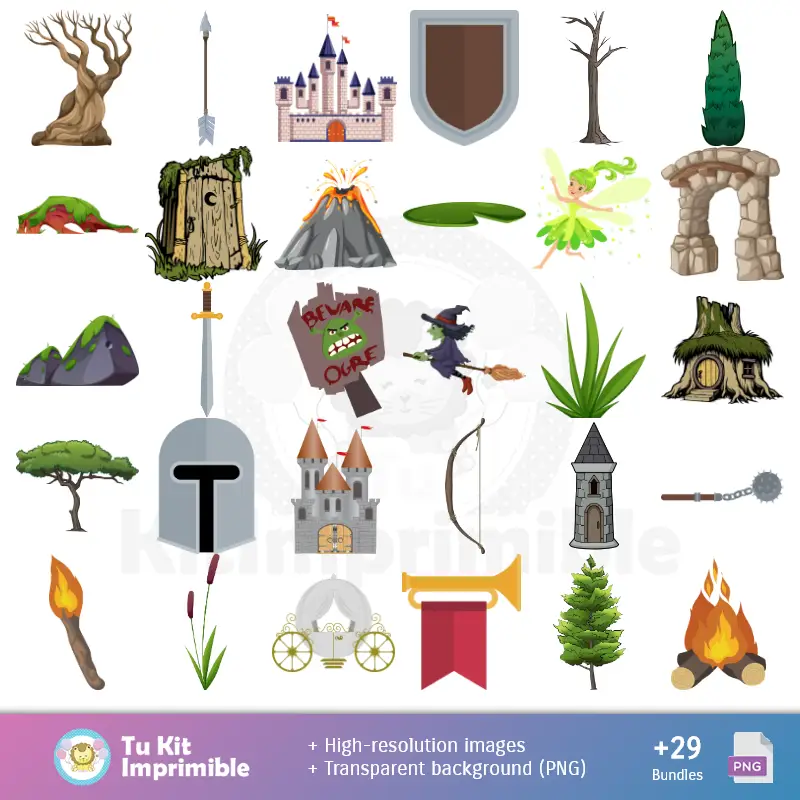 Accesorios | Padrões e Texturas Shrek - Kits de Scrapbook e Festas