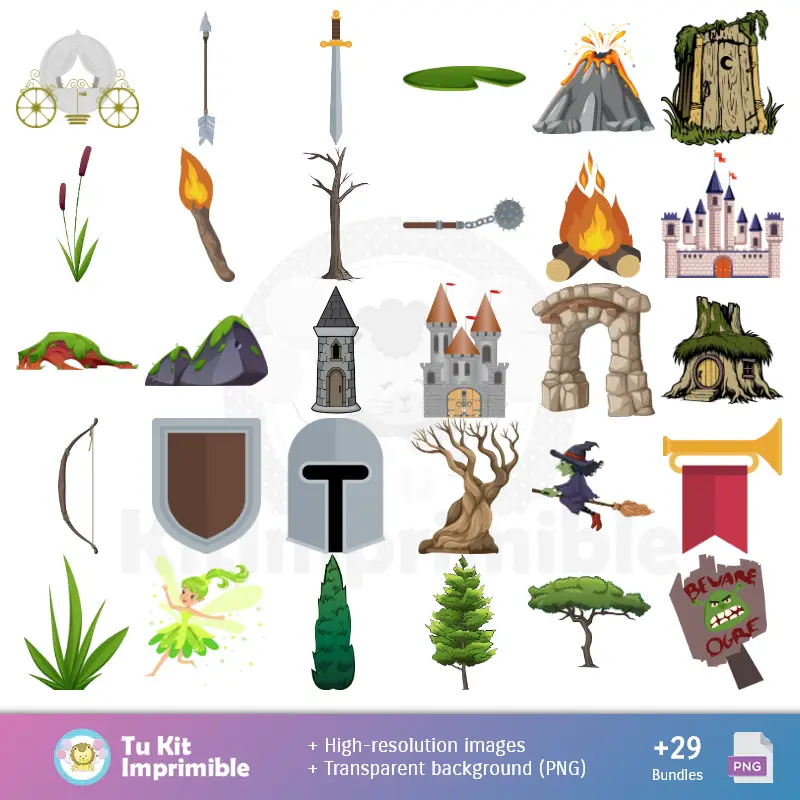 Shrek Patterns and Textures - Trousses de scrapbooks et parties