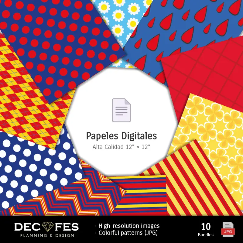 Accesorios | Papel Digital Branca Neves e Os 7 Enanitos - Imprimíveis para Scrapbook e DIY