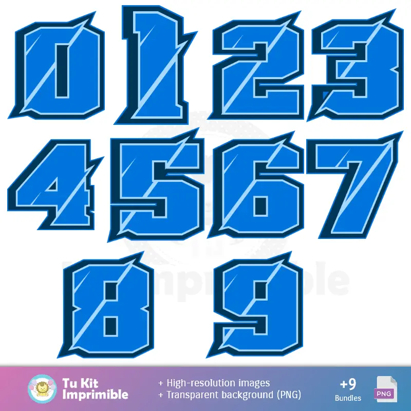 Números Temáticos | ソニックパターンとテクスチャ - スクラップブックとパーティーキット