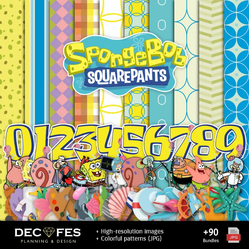 Sponge Bob Scrapbook - Disegni stampabili per manualitÃ