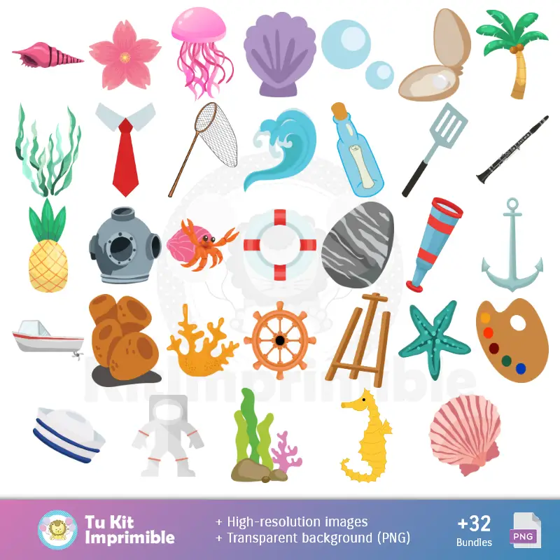 Accesorios | Padrões e Texturas Bob Esponja - Kits de Scrapbook e Festas