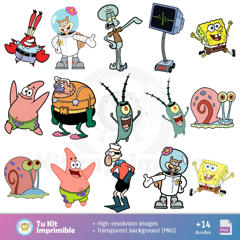 Personajes | SpongeBob Wallpapers - Digital Decor Papers