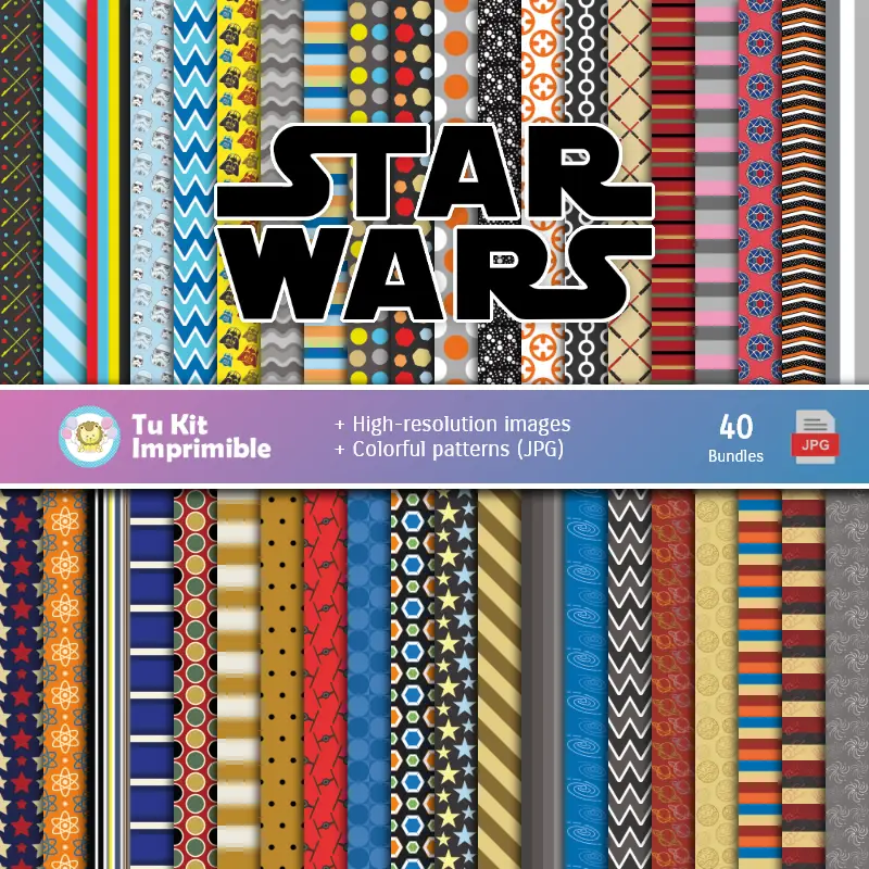 Star Wars Digital Paper Set - Fondazioni e Scrapbooking