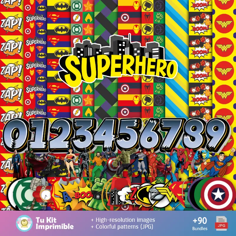 Super Heroes carta da parati - Carte decorative digitali