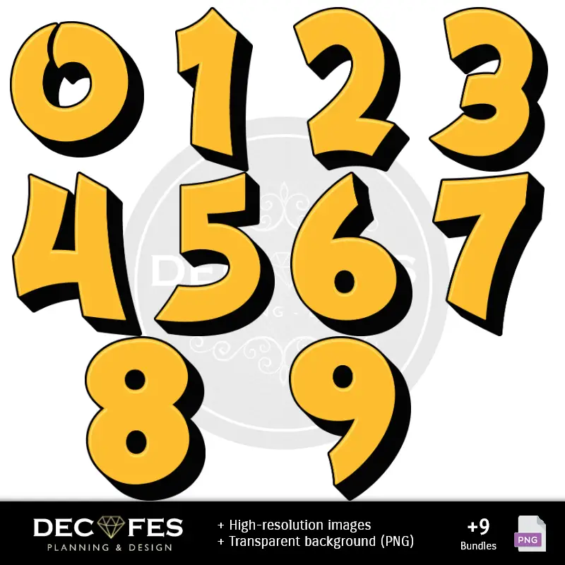 Números Temáticos | Super Heroes Scrapbook - Disegni stampabili per manualitÃ