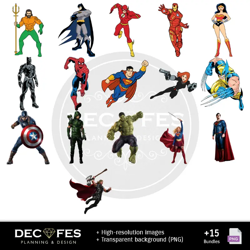 Personajes | Super Heroes Scrapbook - Printable Designs for Manualities