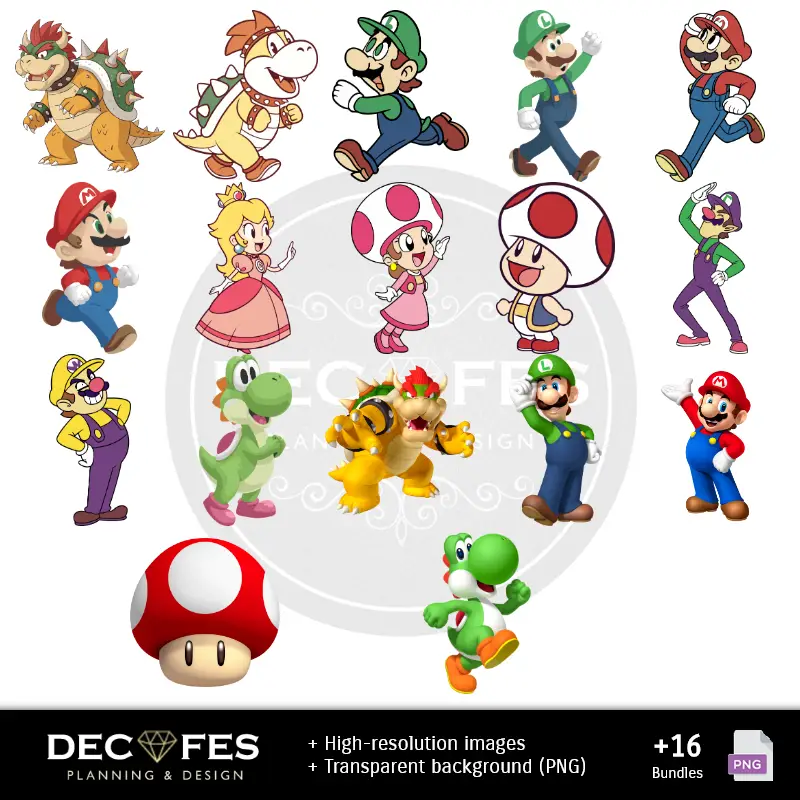 Personajes | Super Mario Bros Scrapbook - Disegni stampabili per manualitÃ