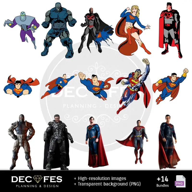 Personajes | Superman Digital Paper - Stampabile per Scrapbook e fai da te