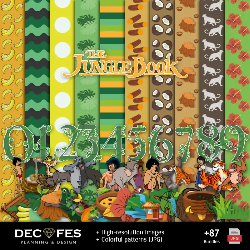 Das Buch des Forest Digital Paper - Druckbar für Scrapbook und DIY