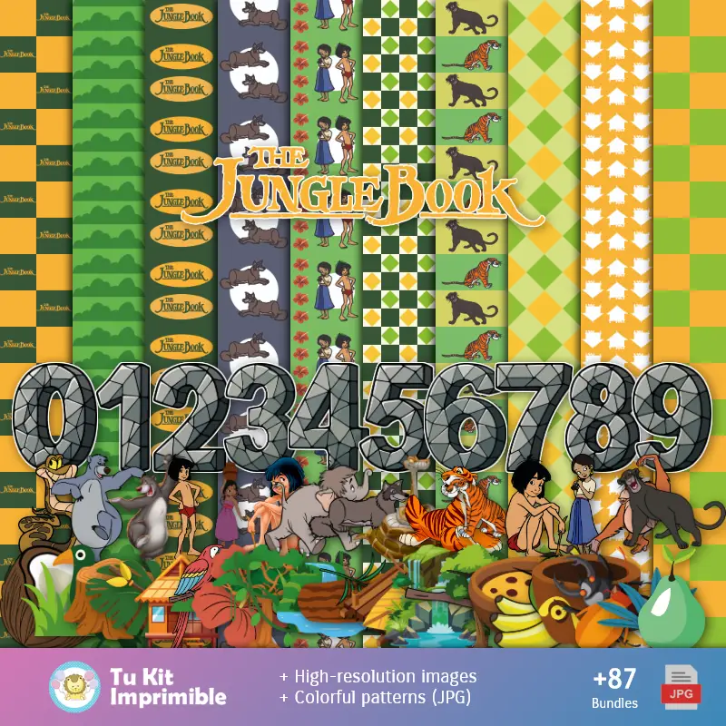 पुस्तक ऑफ़ फॉरेस्ट - सजावट के लिए डिजिटल पेपर