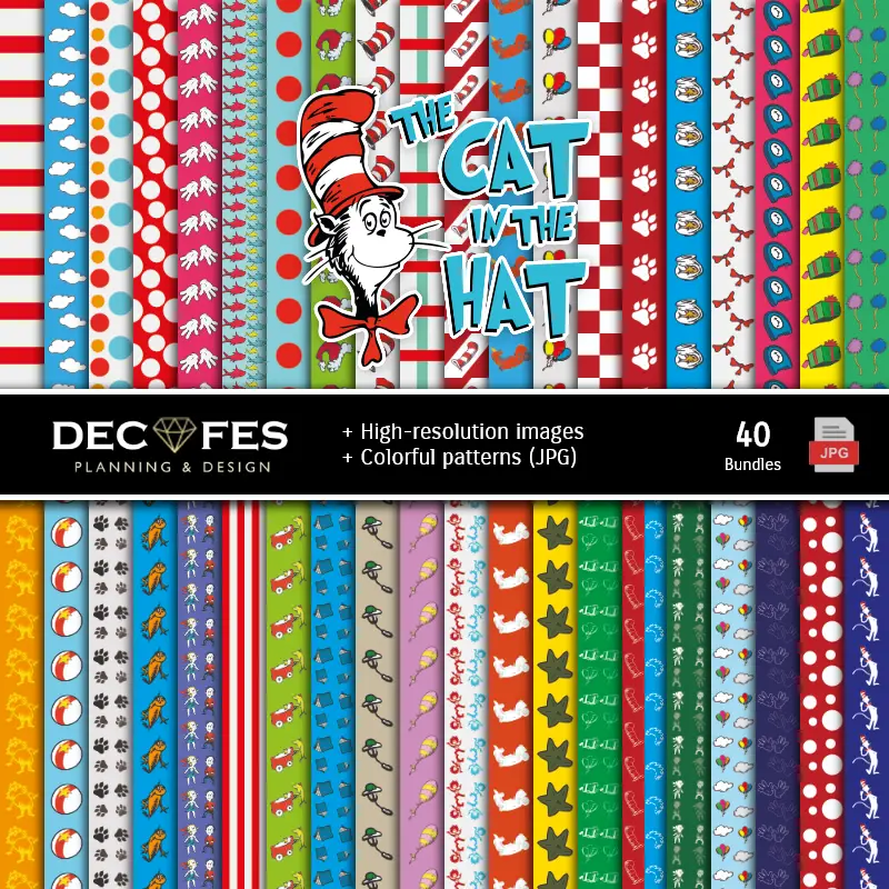 Fondos | The Gato Ensombre Digital Paper Set - Fontaines pour Fiestas et Scrapbooking