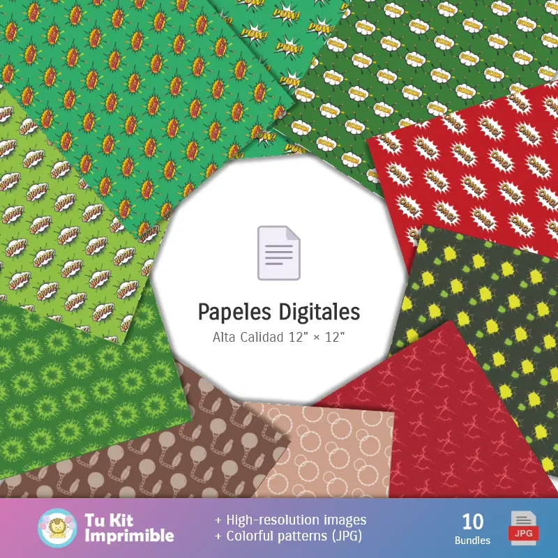 Fondos | Fundos O Incrível Hulk - Papeles Digitales para Decoração