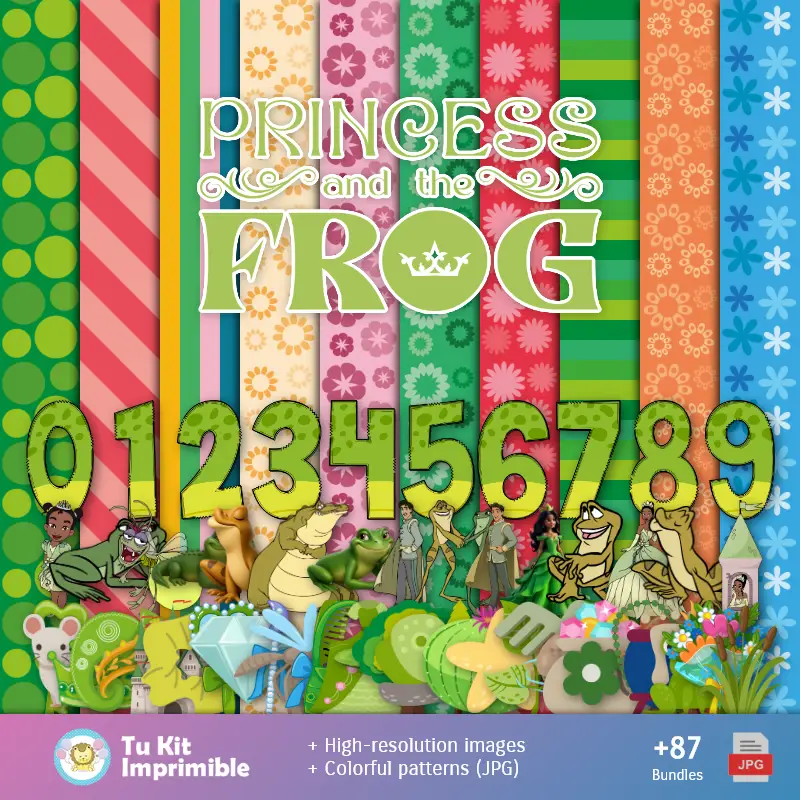 The Prince and The Sapo - Digital Decor Papers