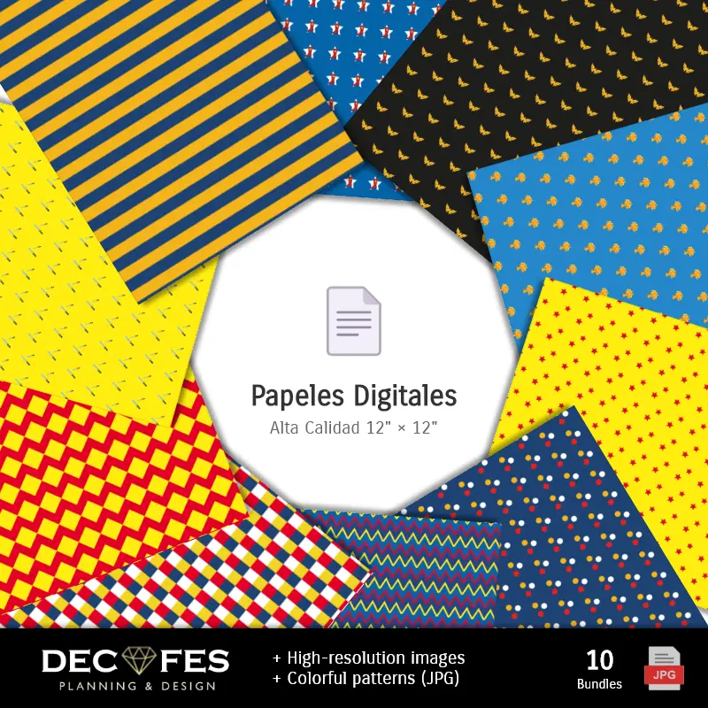 Collages | La Wonder Woman Digital Paper - Stampabile per Scrapbook e fai da te