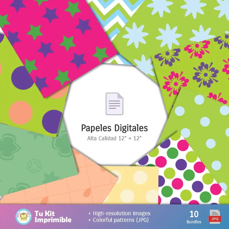 Accesorios | Padrões e Texturas Campanita Tinker Bell - Kits de Scrapbook e Festas