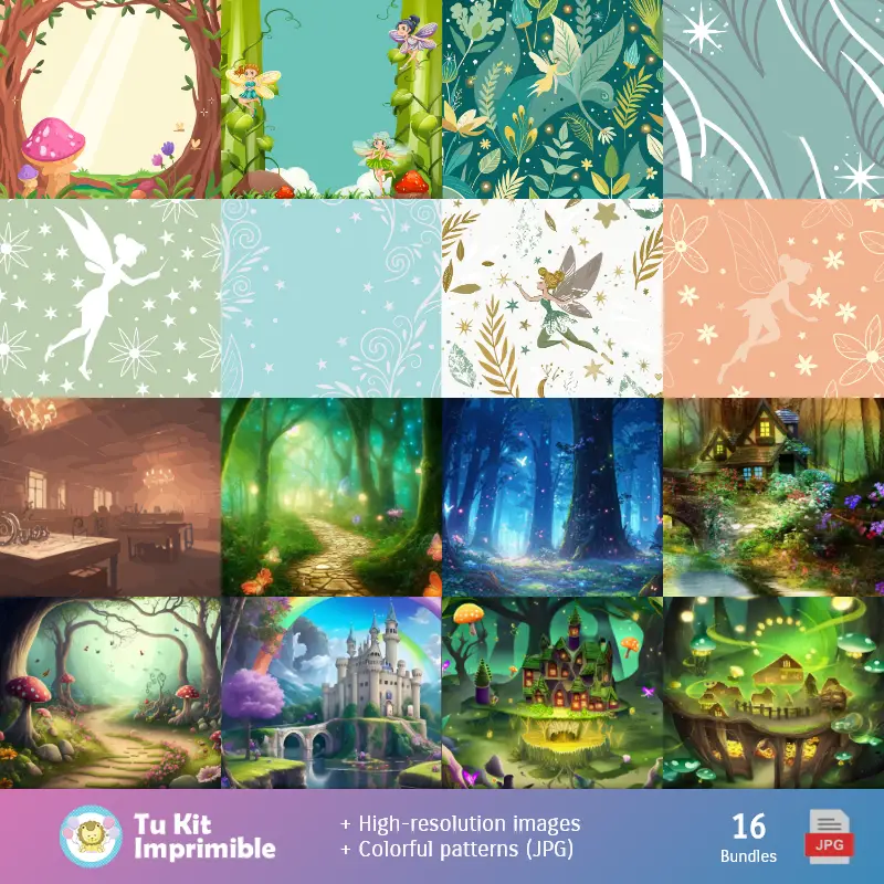 Fondos | Tinker Bell - Scrapbook et kits de fêtes