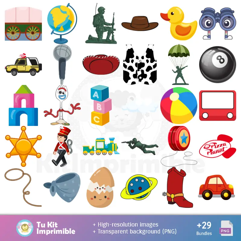 Toy Story modelli e texture - Scrapbook e kit partito