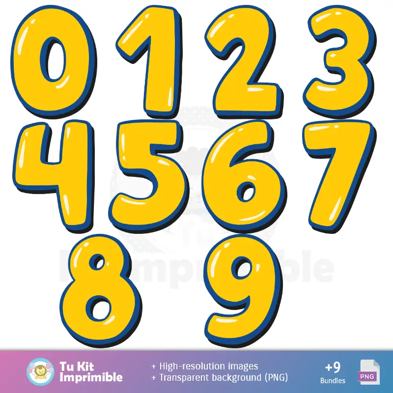 Números Temáticos | Toy Story modelli e texture - Scrapbook e kit partito