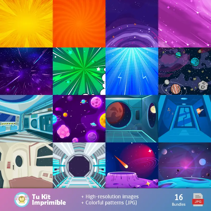 Accesorios | Fundos Among Us - Papel Digital para Decoração