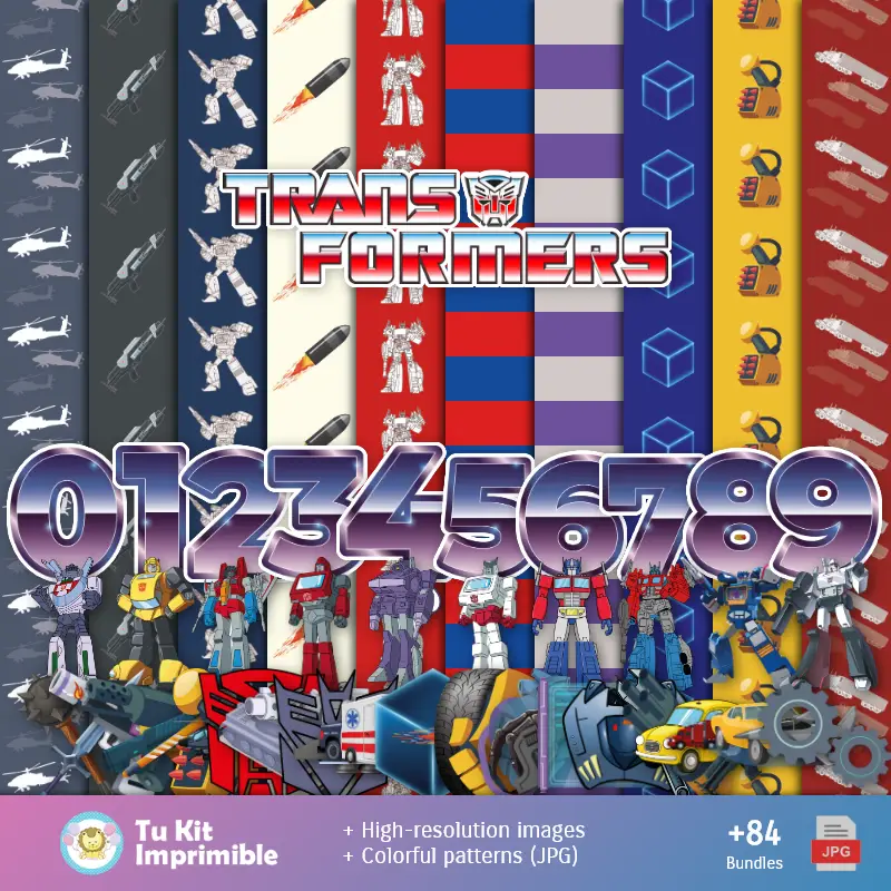 Transformers carta da parati - Digital Decor Papers